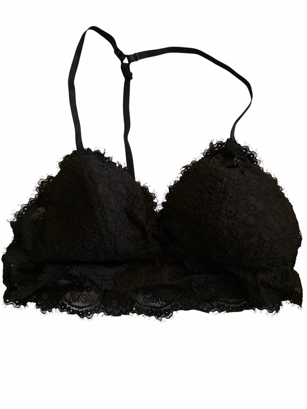 Aerie Black Eyelash Lace Bralette